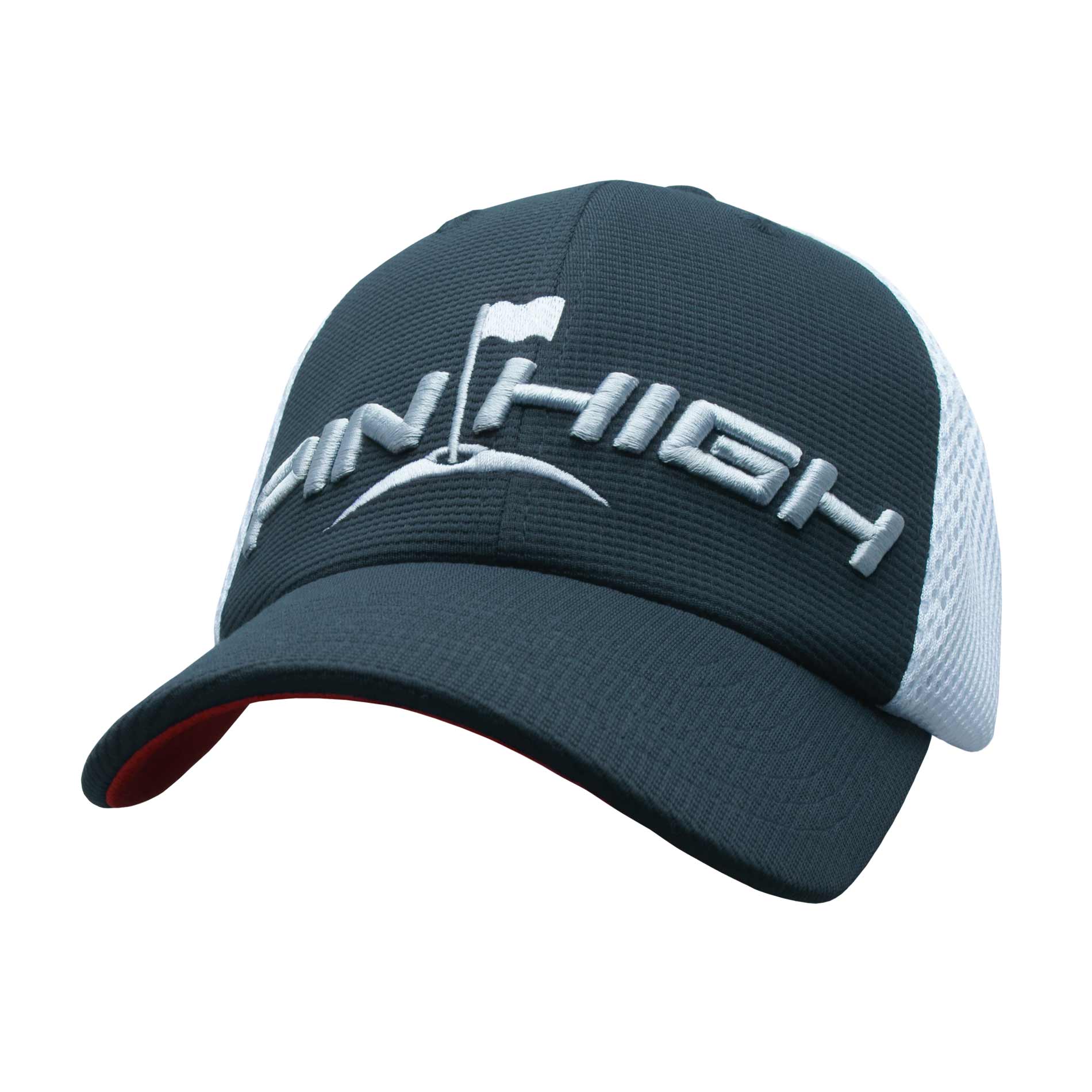Dark Shale / White Mesh / Red