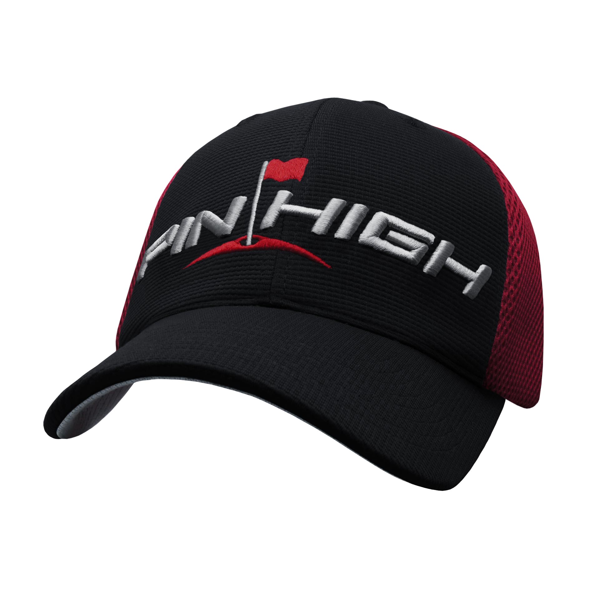 Black / Red Mesh / Grey
